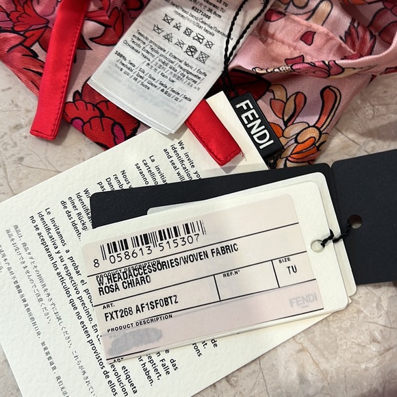 NWT FENDI HAIR SCRUNCHIES - Picture 2 of 8